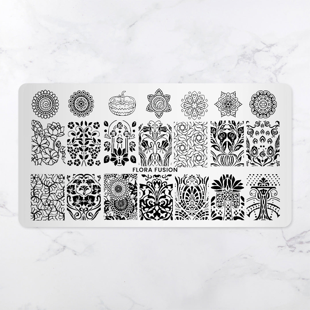 Flora Fusion - Pattern Press Template