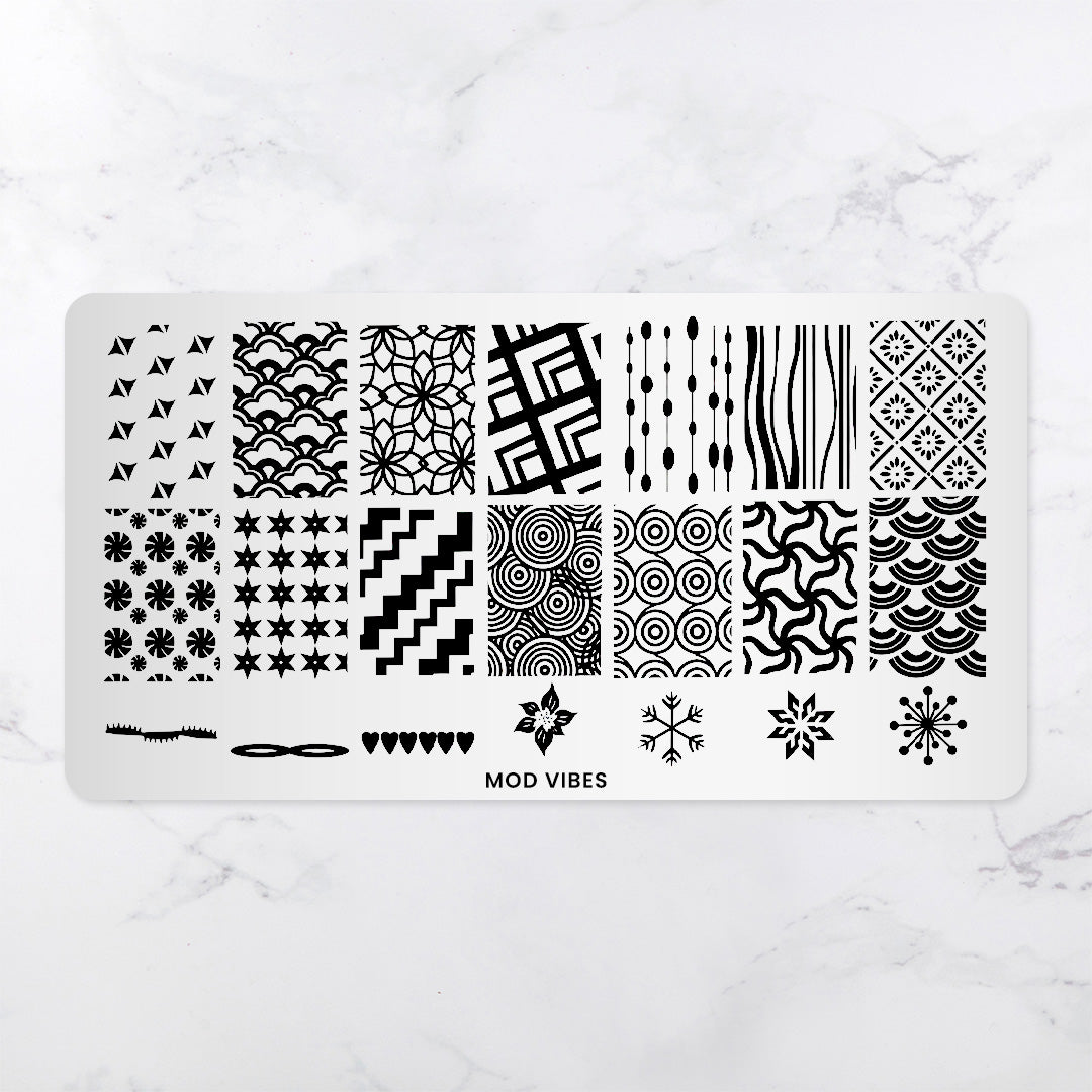 Mod Vibes - Pattern Press Template