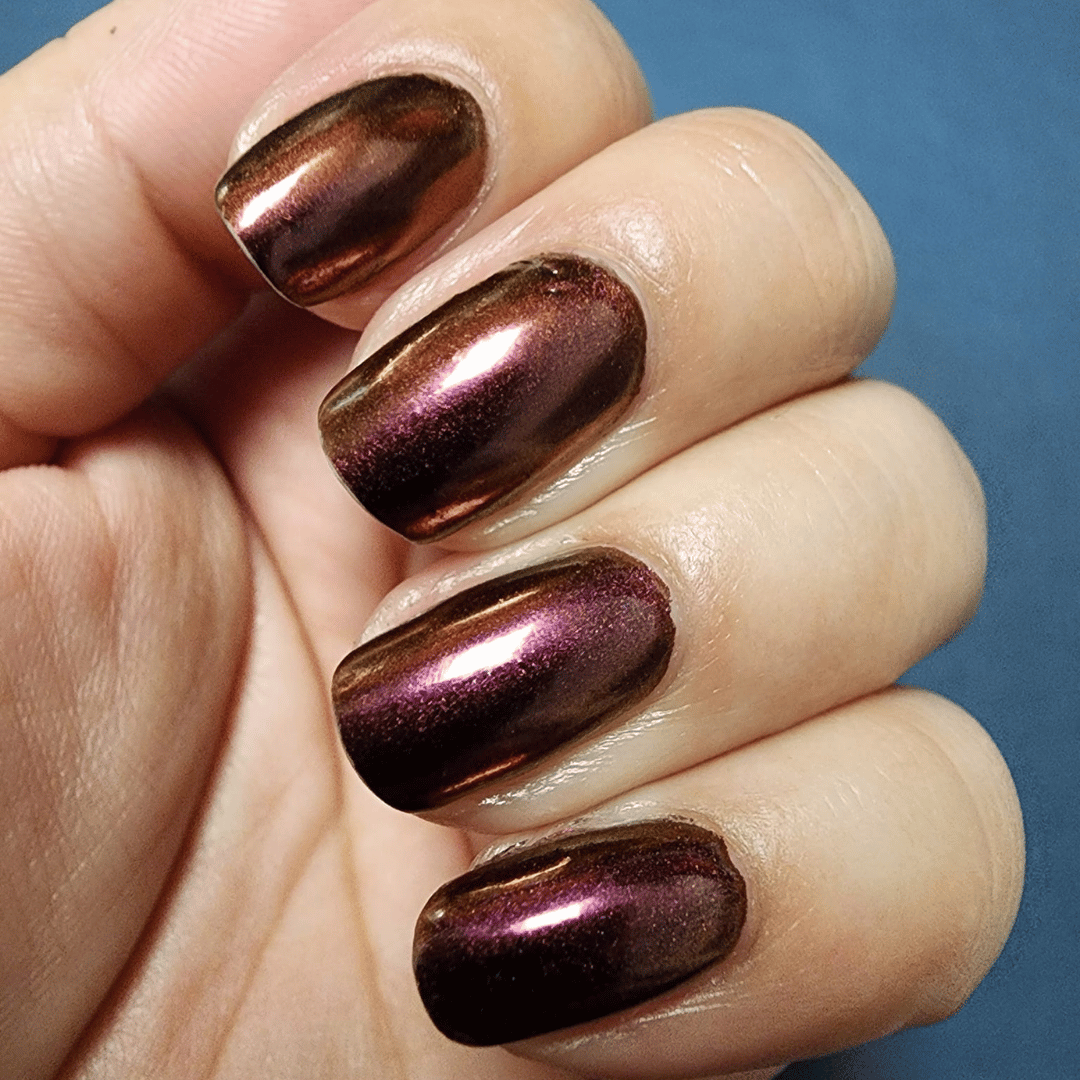 Maroon - Shade Shift Metallic Nail Powder