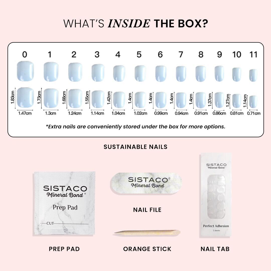 Petal Pressed - Oval Sustainable Nails