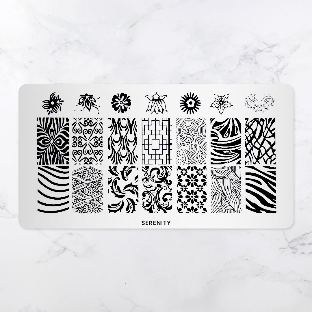 Serenity - Pattern Press Template