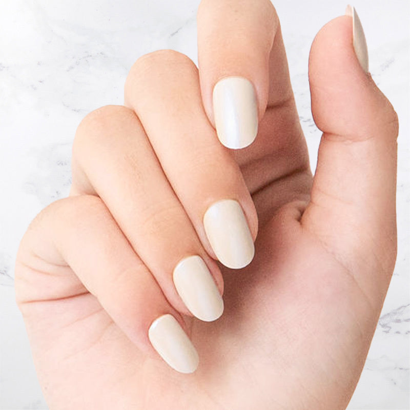 Ivory - Oval Sustainable Nails
