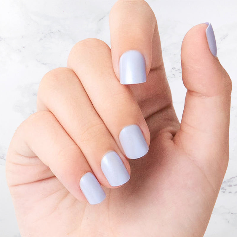 Baby Blue - Square - Sustainable Nails