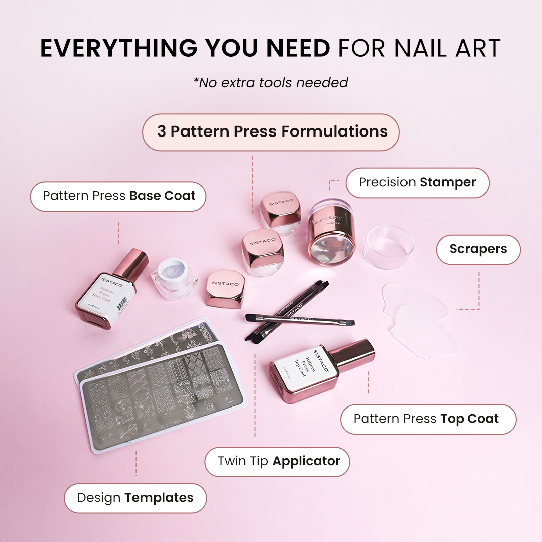 Bloom and Wave - Pattern Press Template