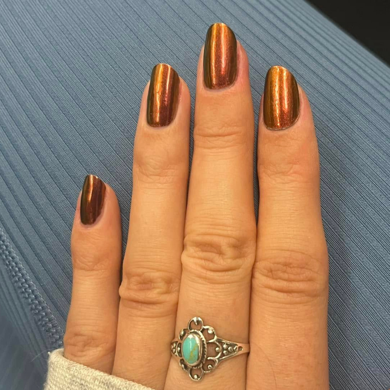 Saffron - Shade Shift Metallic Nail Powder - Pre Order