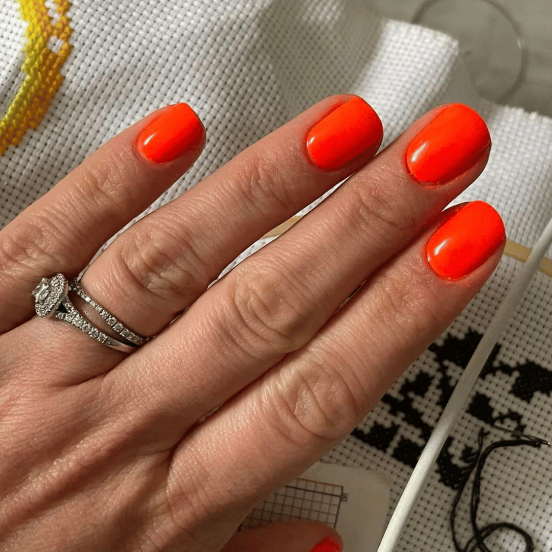 Vibrant Orange  - Matte Neon Nail Powder