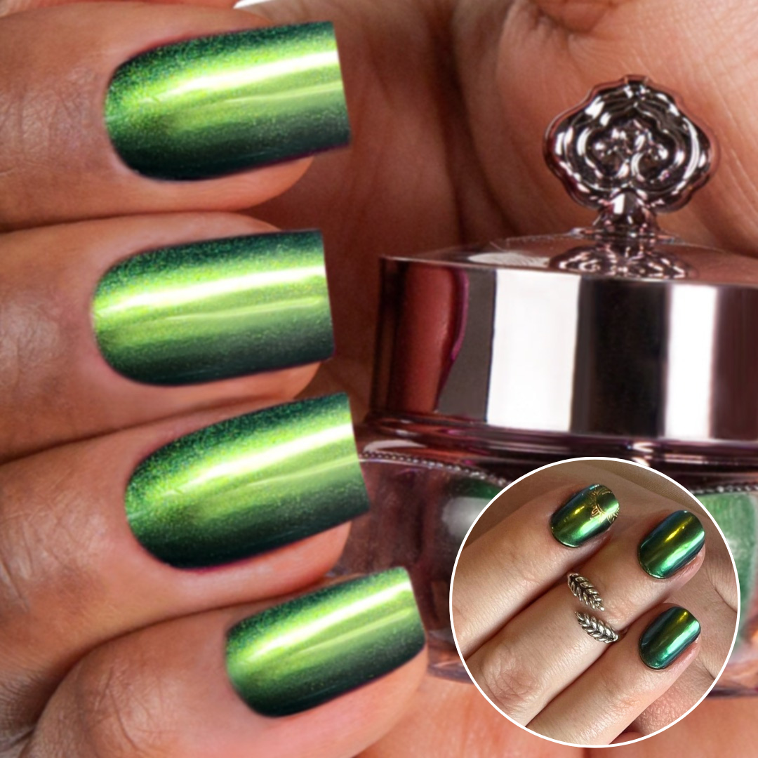 Jade - Shade Shift Metallic Nail Powder - Pre Order