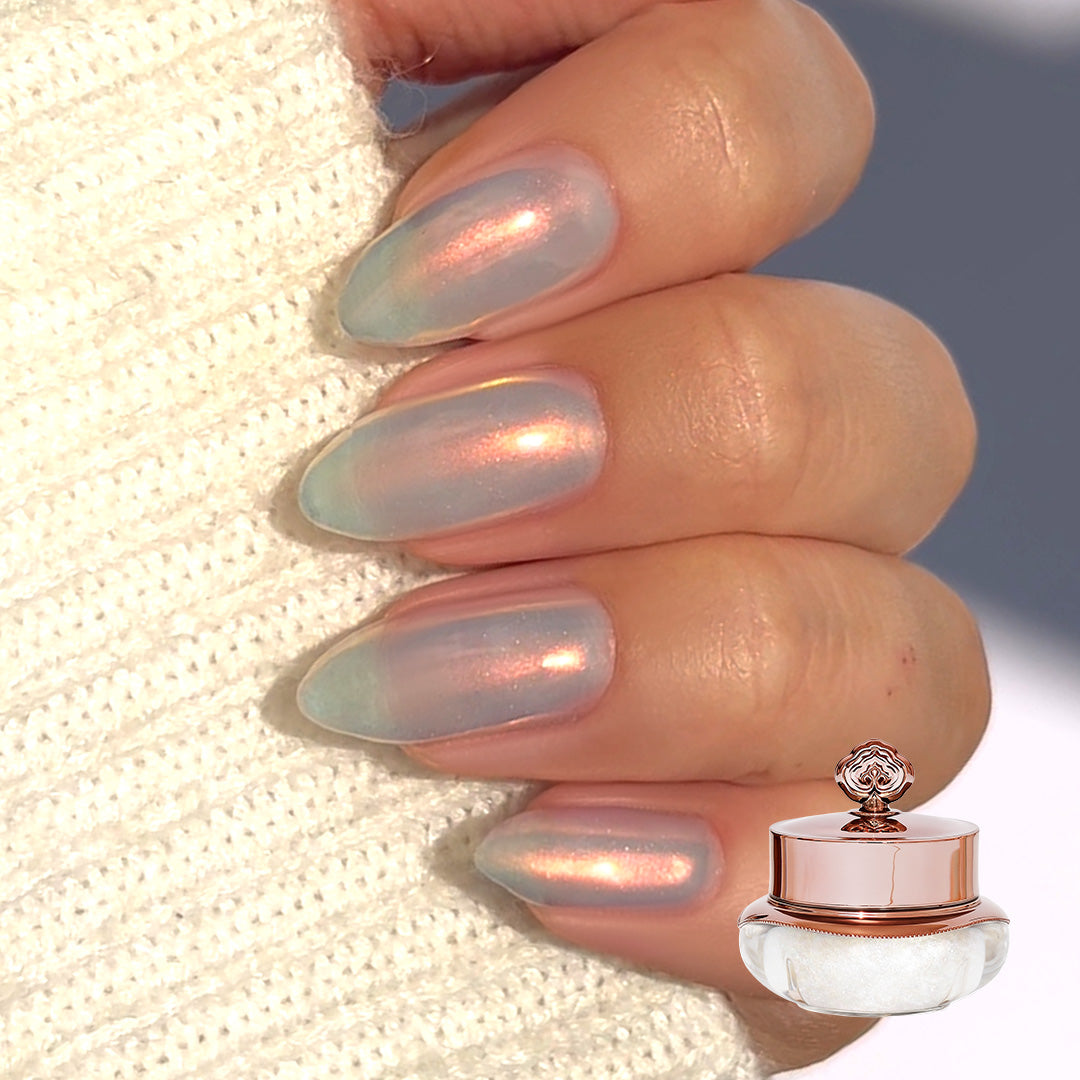 Glazed Amber - Metallic Nail Powder