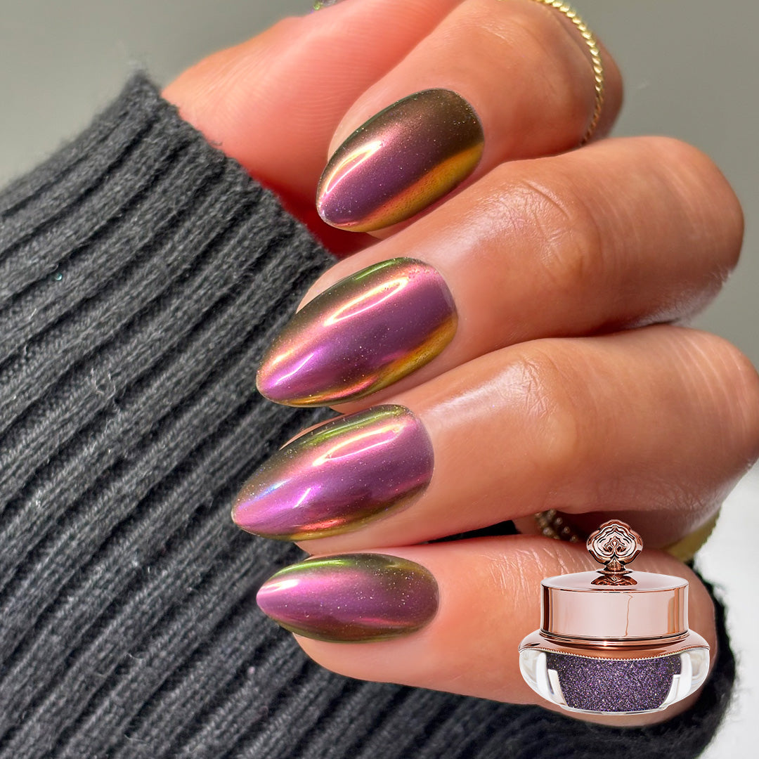 Dark Purple Prism - Holographic Nail Powder