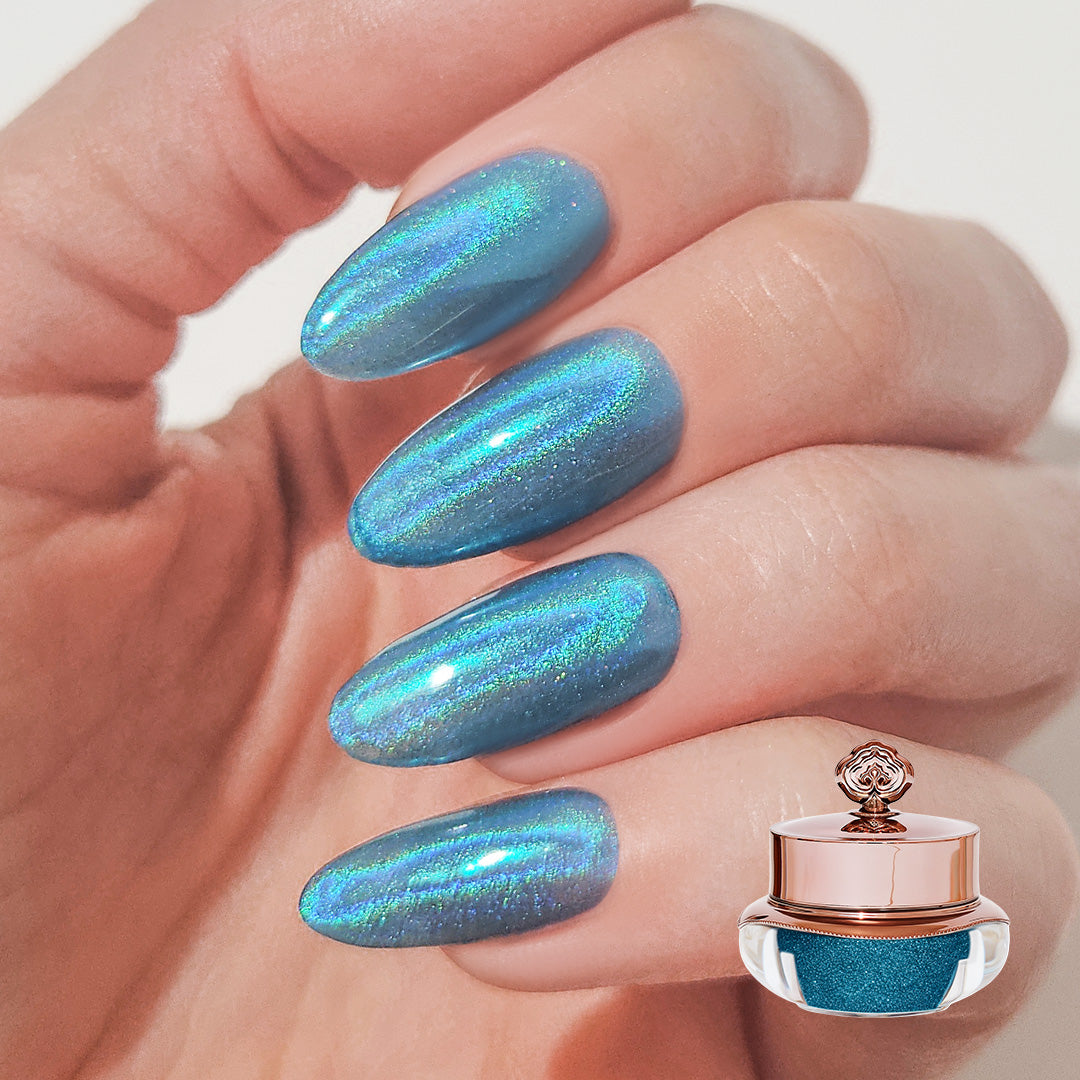 Glacier Blue - Holographic Nail Powder
