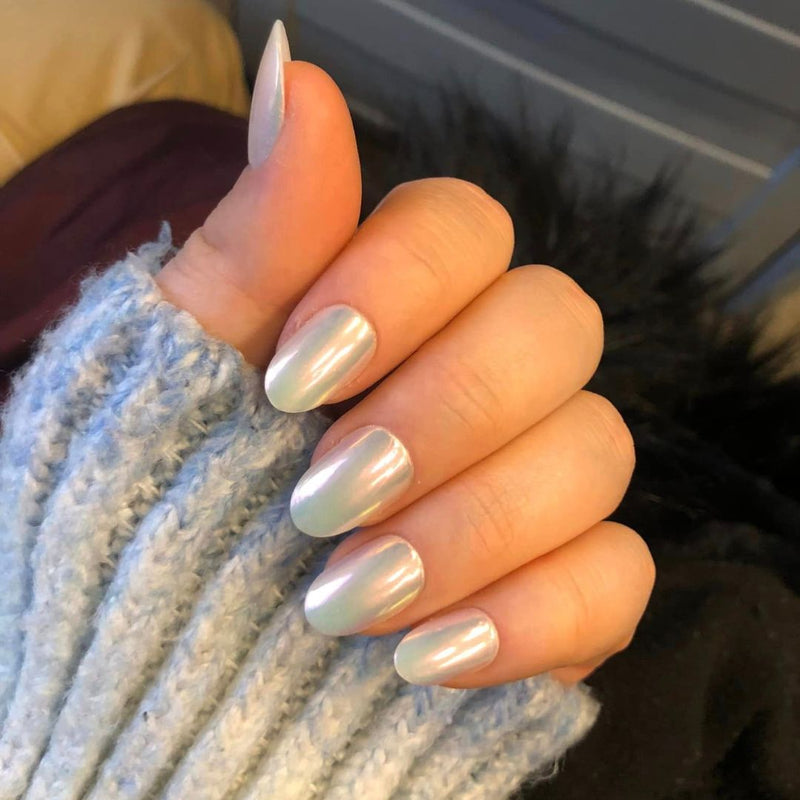 Alabaster Glazed - Oval - Sustainable Nails