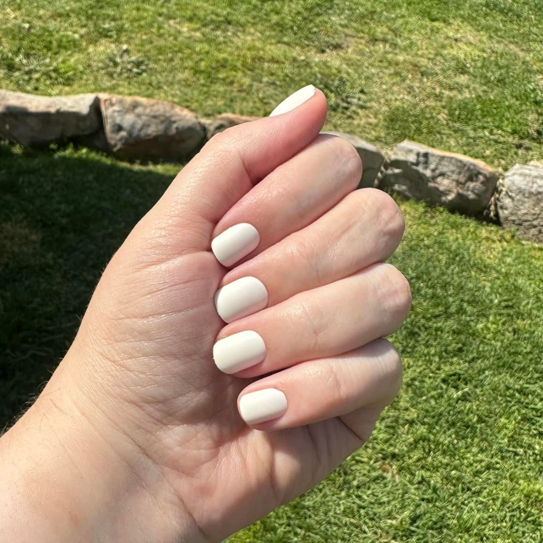 Cream - Square - Sustainable Nails