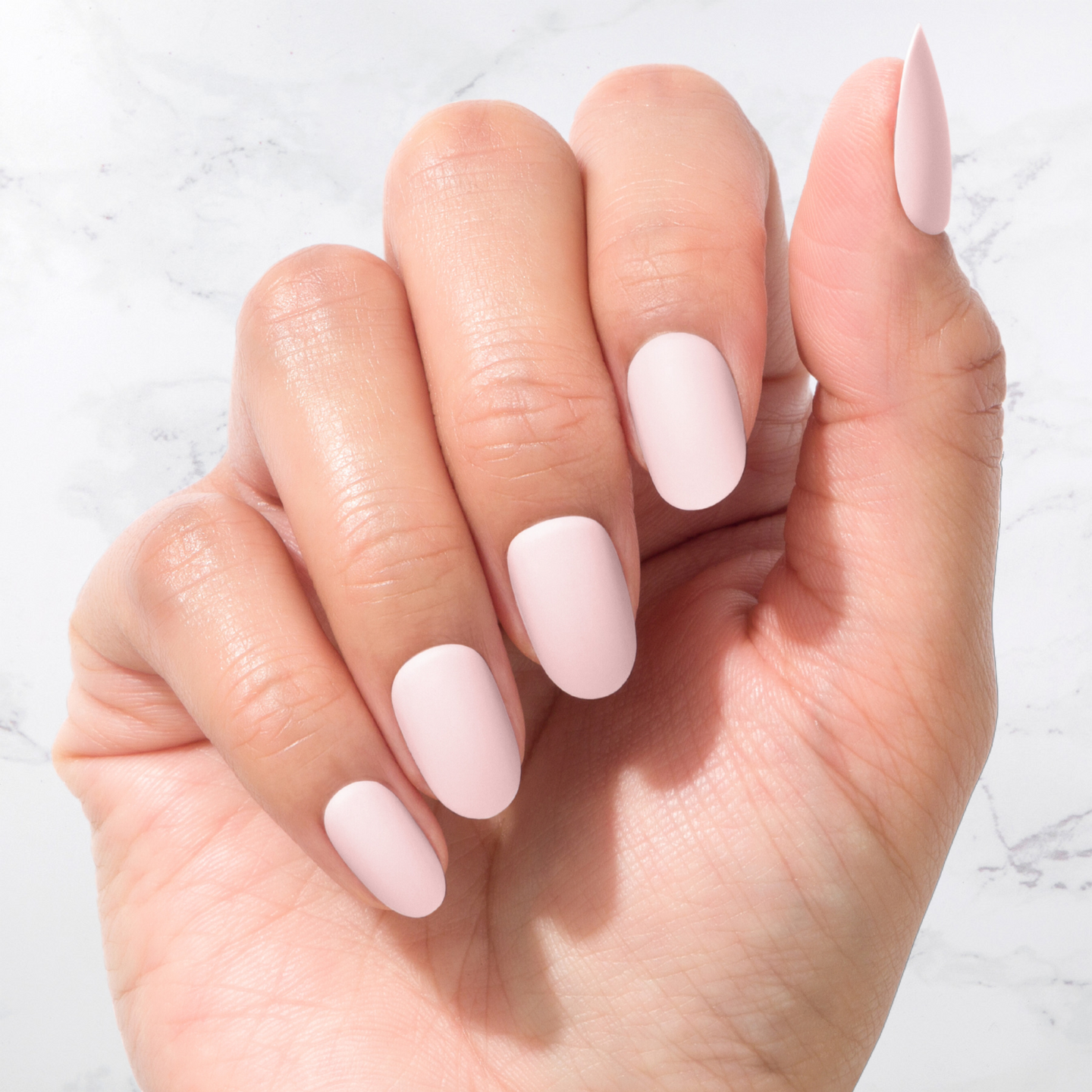 Pink Tint - Oval Sustainable Nails
