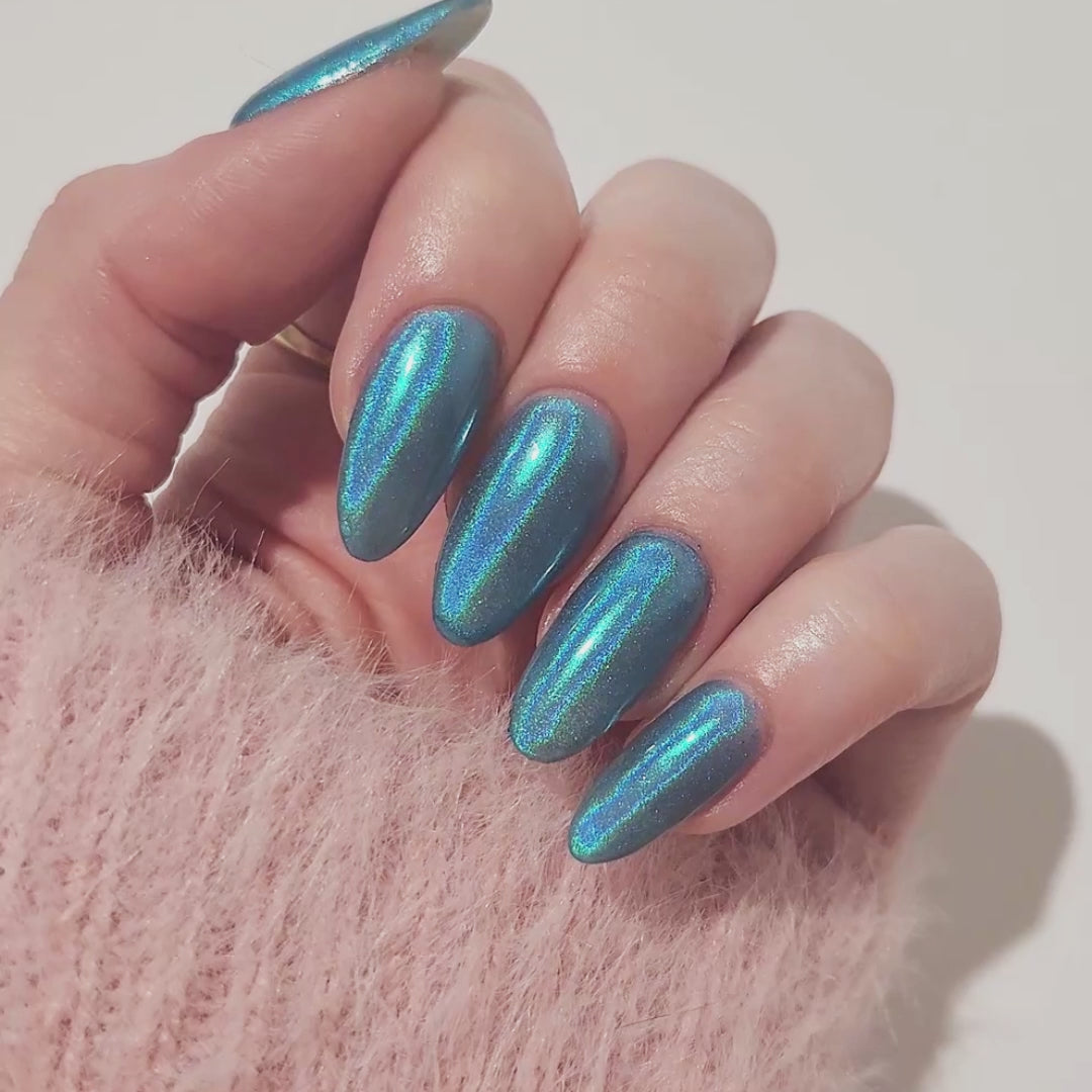 Glacier Blue - Holographic Nail Powder