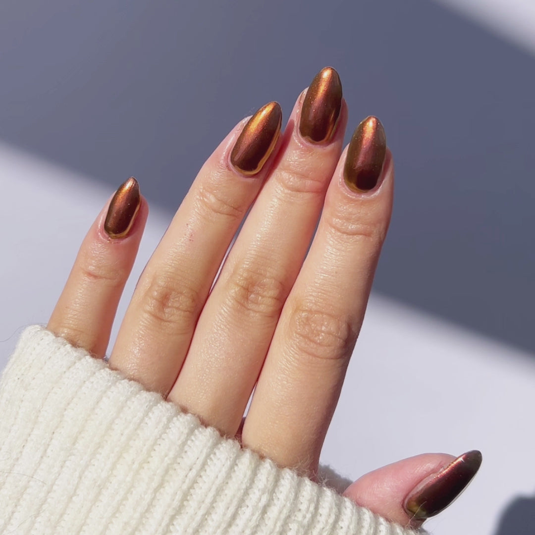 Saffron - Shade Shift Metallic Nail Powder