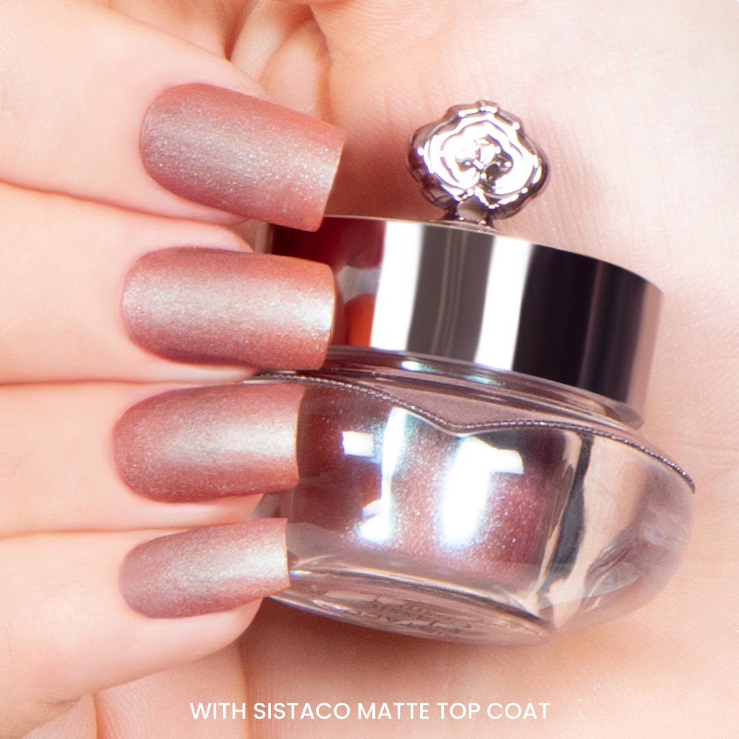 A shimmery shade of purple