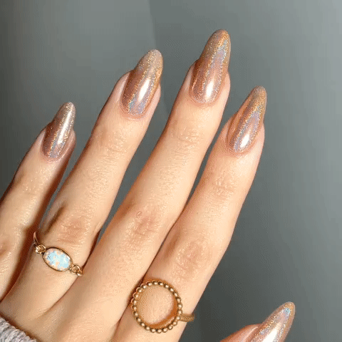 Neutral warm shade with shimmer