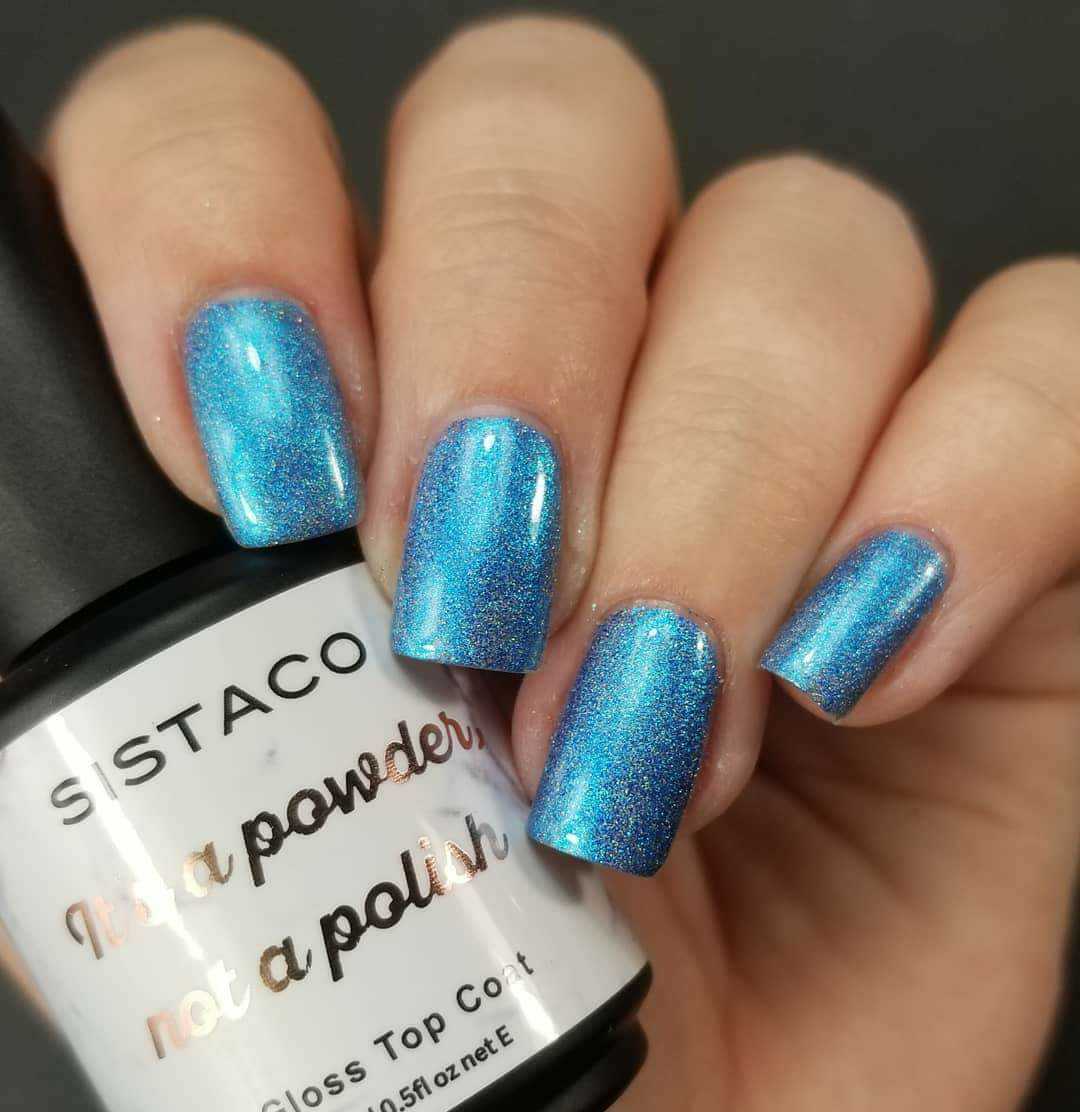 Blue shade with holographic effect